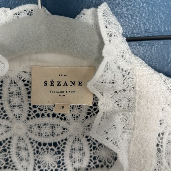 Sézane White Lace Blouse - Picture 9 of 9